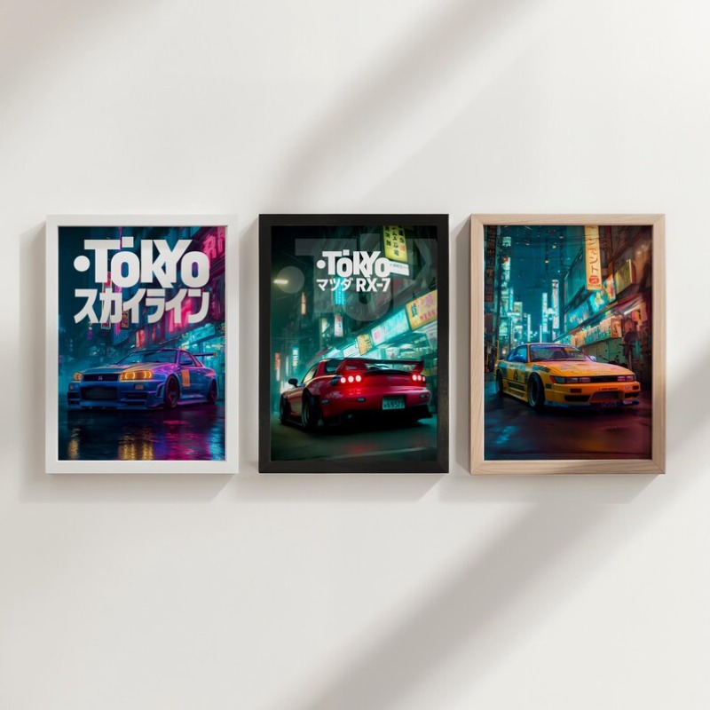 โปสเตอร์รถยนต์วินเทจโตเกียว JD - Japanese Tokyo Lifestyle บทวิจารณ์และราคา