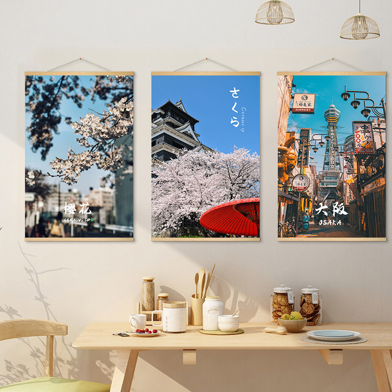 ภาพวาดผ้าแขวนตกแต่งฉากถนนญี่ปุ - Japanese Tokyo Lifestyle บทวิจารณ์และราคา