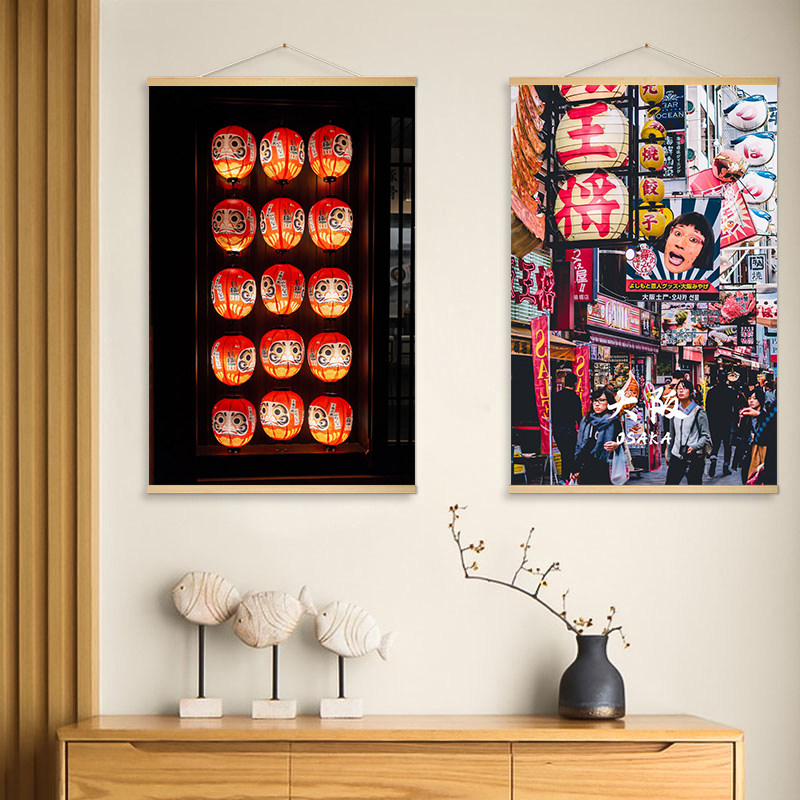 ภาพวาดผ้าแขวนตกแต่งฉากถนนญี่ปุ - Japanese Tokyo Lifestyle บทวิจารณ์และราคา