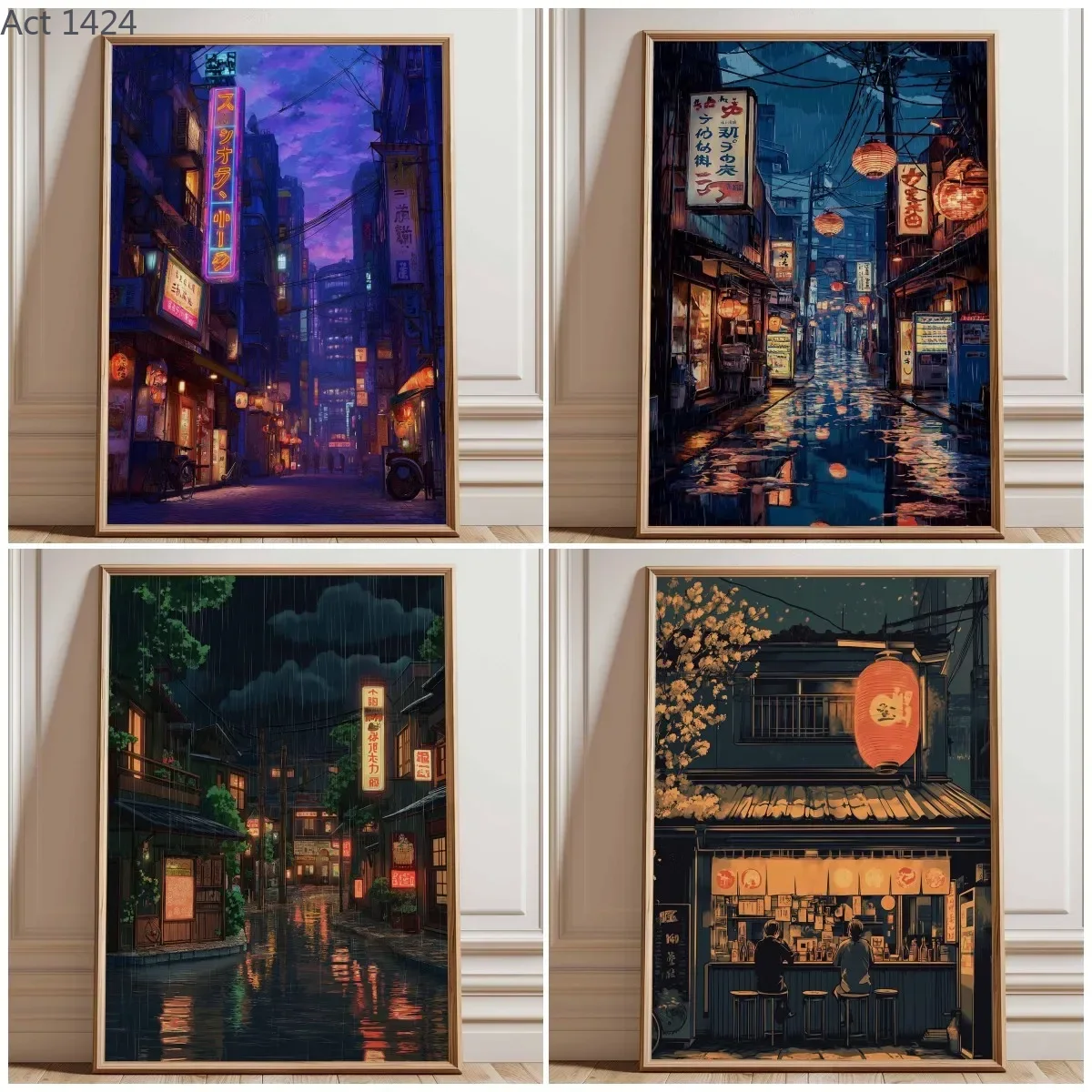 โปสเตอร์พิมพ์ลายถนนโตเกียวสไตล - Japanese Tokyo Lifestyle บทวิจารณ์และราคา