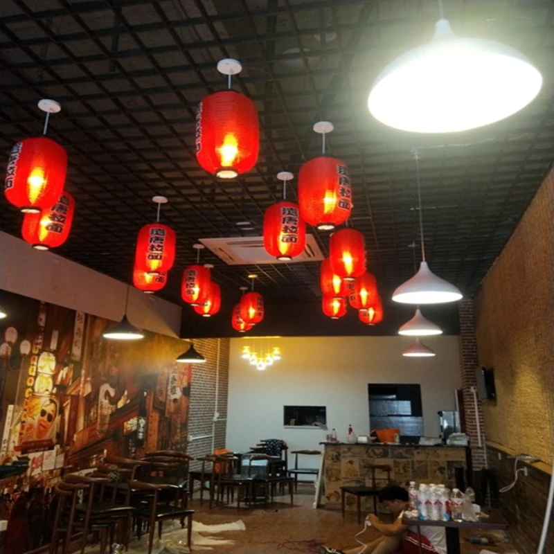 โคมไฟแตงโมสไตล์ญี่ปุ่น สีแดง ป - Japanese Restaurant Lifestyle บทวิจารณ์และราคา